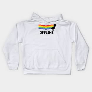 Dinosaur offline. Kids Hoodie